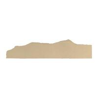 Kraft torn paper sheets. Pieces of paper notes parchment design. vector