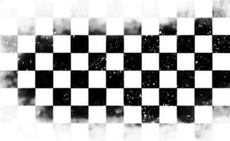 Grunge halftone distressed monochrome checkered race flag background vector