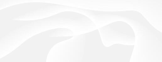 Abstract White Background with Curved Shapes vector