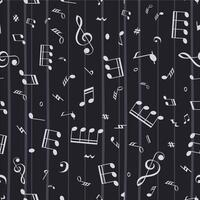 abstract music note textile pattern vector