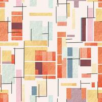 abstract square watercolor fabric pattern vector