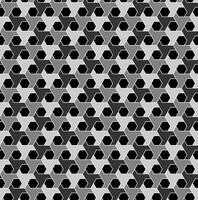 monochrome hexagonal textile seamless pattern vector