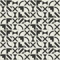 abstract geometric monochrome tiles pattern vector