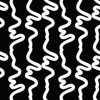 abstract wavy line monochrome pattern vector
