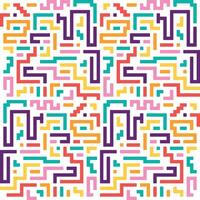 abstract colored stripes line pattern vector