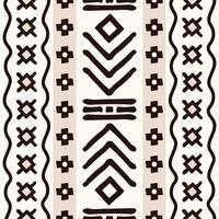abstract ethnic border fabric pattern vector