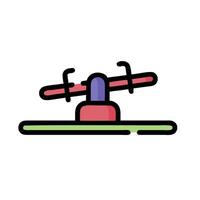 A seesaw icon on a white background vector
