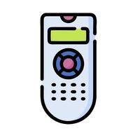 A cell phone icon on a white background vector