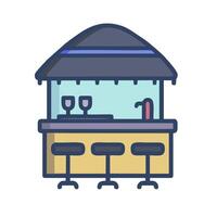 Bar icon, restaurant, bar, bar counter, bar, bar counter, bar, bar counter vector