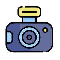 A camera icon on a white background vector