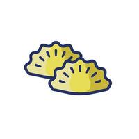 Two yellow shells with suns on them vector