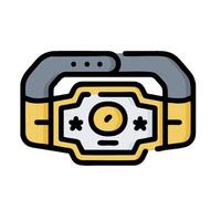 A yellow and black belt with a camera on it vector