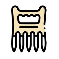 A comb with a handle on it vector