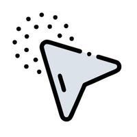 A black and white icon of a triangle with dots vector