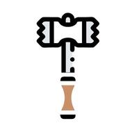 A hammer icon on a white background vector
