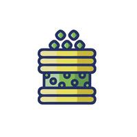 A stack of money icon on a white background vector