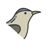 A bird icon on a white background vector