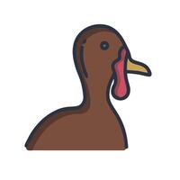 A turkey icon on a white background vector