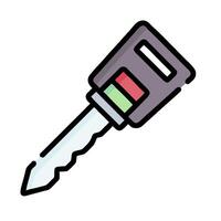 a car key icon on a white background vector