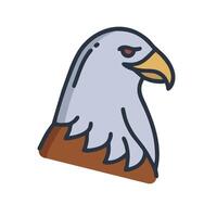 An eagle head icon on a white background vector