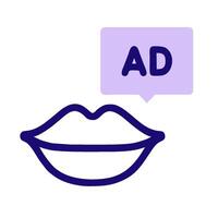 an ad for adwords with a speech bubble vector