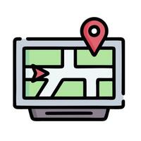 map location icon illustration design vector
