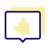 a thumbs up icon on a white background vector