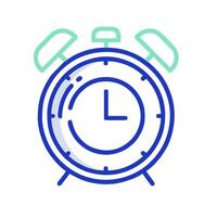 an alarm clock icon on a white background vector