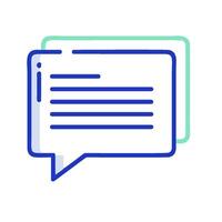 a speech bubble icon with a message in it vector