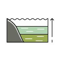 a diagram of a water cycle vector