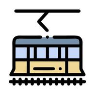 a train is on the tracks and is moving vector