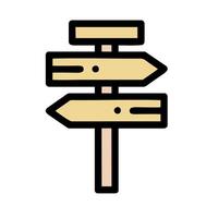 a wooden signpost with arrows pointing in different directions vector