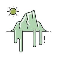 ice melting icon illustration design vector