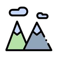 mountains icon illustration vector