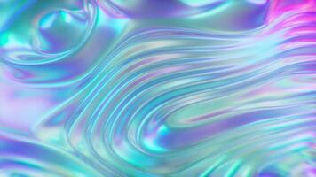 Iridescent Liquid Gradient Flowing Shapes Looped Backdrop video