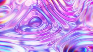 Iridescent Colorful Liquid Flowing Shapes Background video