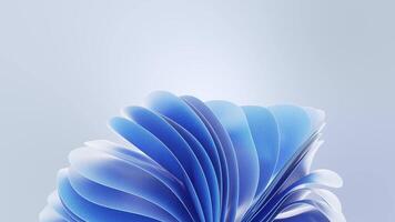 Abstract Smooth Flowing Shapes Clean Background video