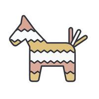 a horse icon with a colorful pattern vector