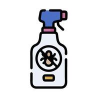 a spray bottle with a spider on it vector