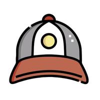 a baseball cap with a yellow sun on it vector