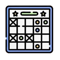 a game board with squares and stars on it vector