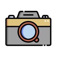 a camera icon on a white background vector