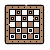 a checker board with black and white squares vector