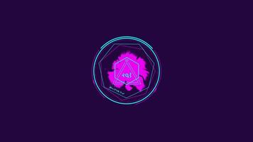 Circular HUD element for creating interfaces in sci-fi style. video