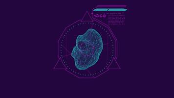 Detail for creating interfaces - sci-fi analysis of an unknown substance. video