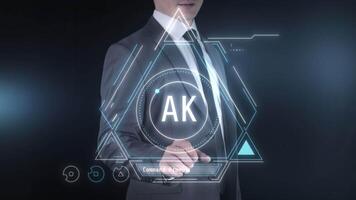Launching artificial intelligence through a virtual panel. video