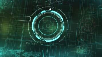 Launch of artificial and intelligence in the digital space. video