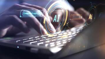 Implementation of artificial intelligence in office work. video