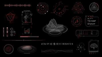 Elements for creating an alien interface on the alpha channel. video