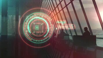 Infographic about chatbot based on artificial intelligence. video
